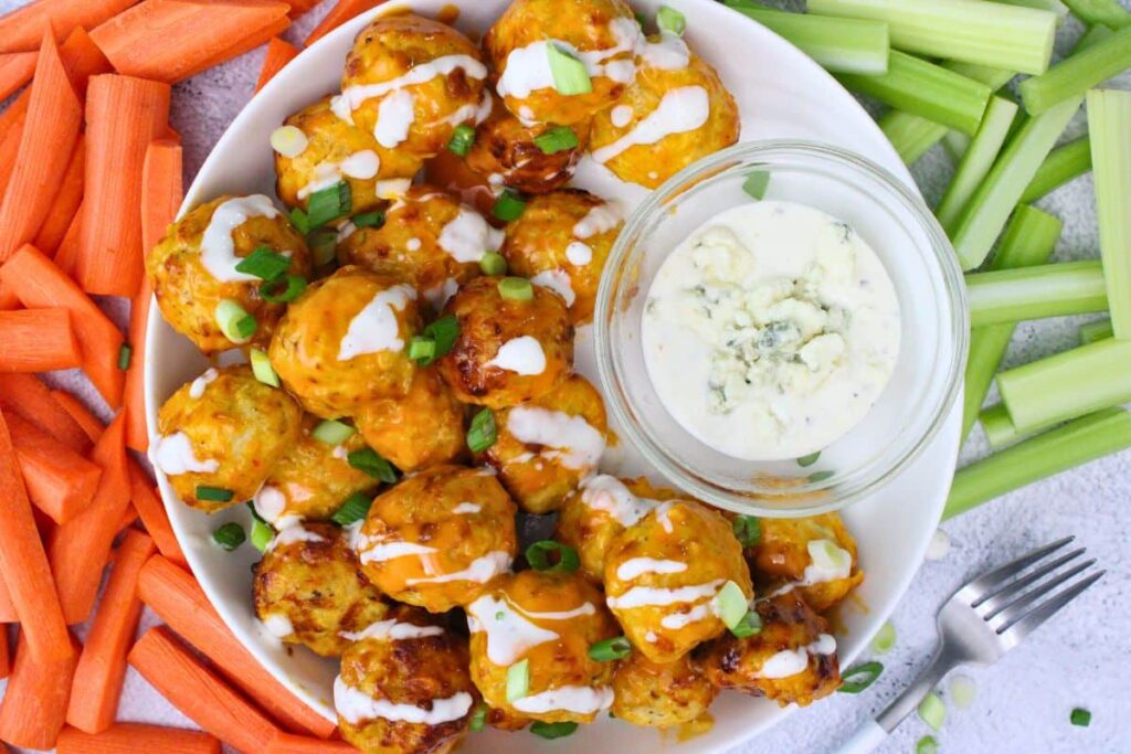 Air Fryer Buffalo Chicken Meatballs: Easy and Delicious! - Dinners