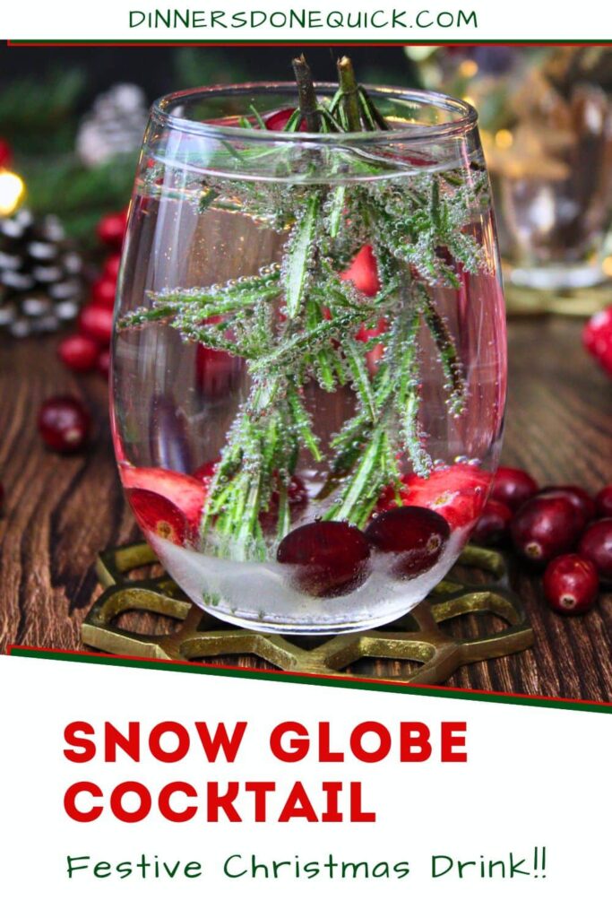 snow globe cocktail recipe dinners done quick pinterest