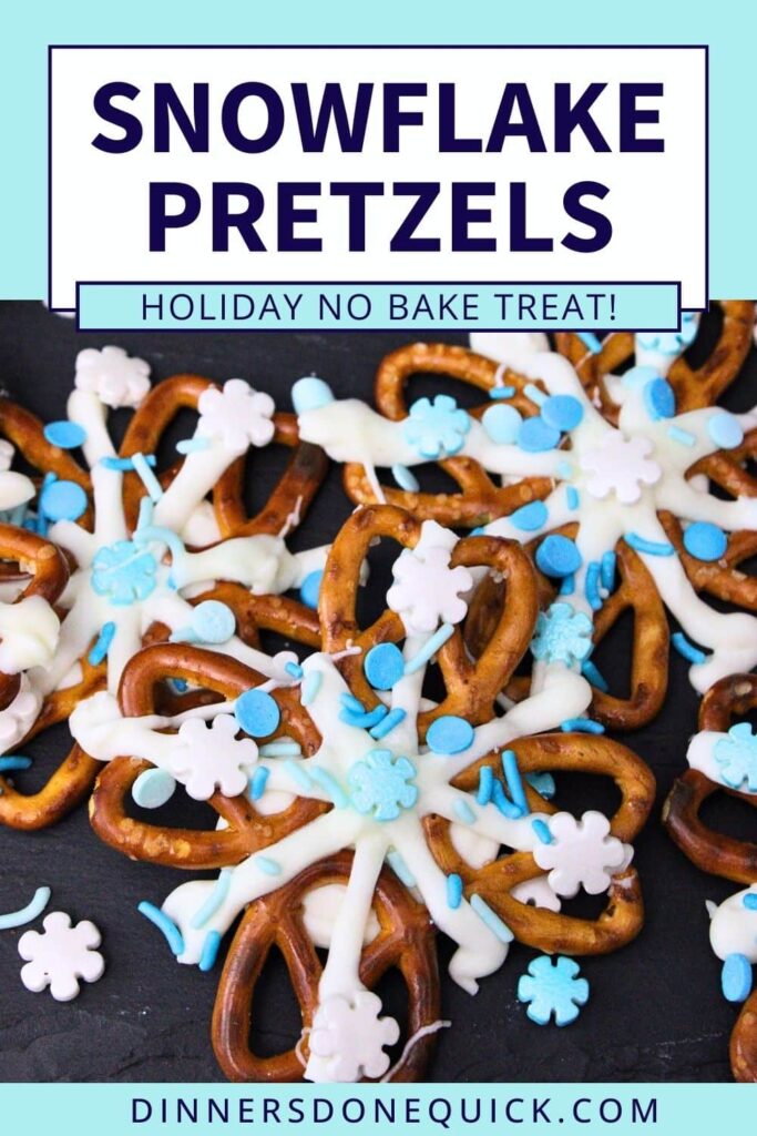 snowflake pretzels recipe dinners done quick pinterest