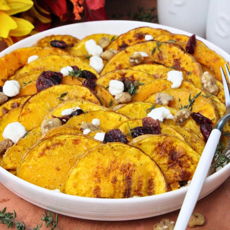 air fryer roasted butternut squash slices recipe dinners done quick featured image