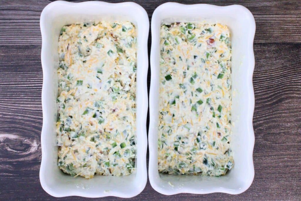 spread jalapeno cream cheese mixture into baking dish