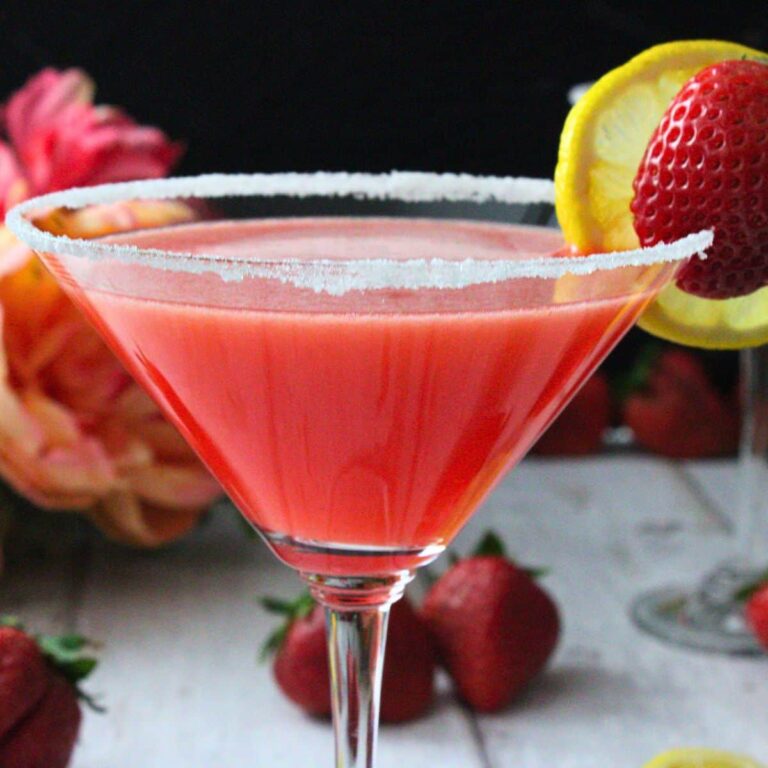 strawberry lemon drop martini recipe dinners done quick featured image