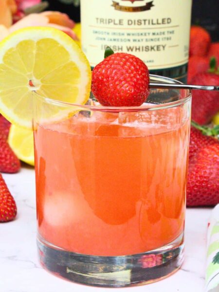 strawberry whiskey sour recipe dinners done quick featured image