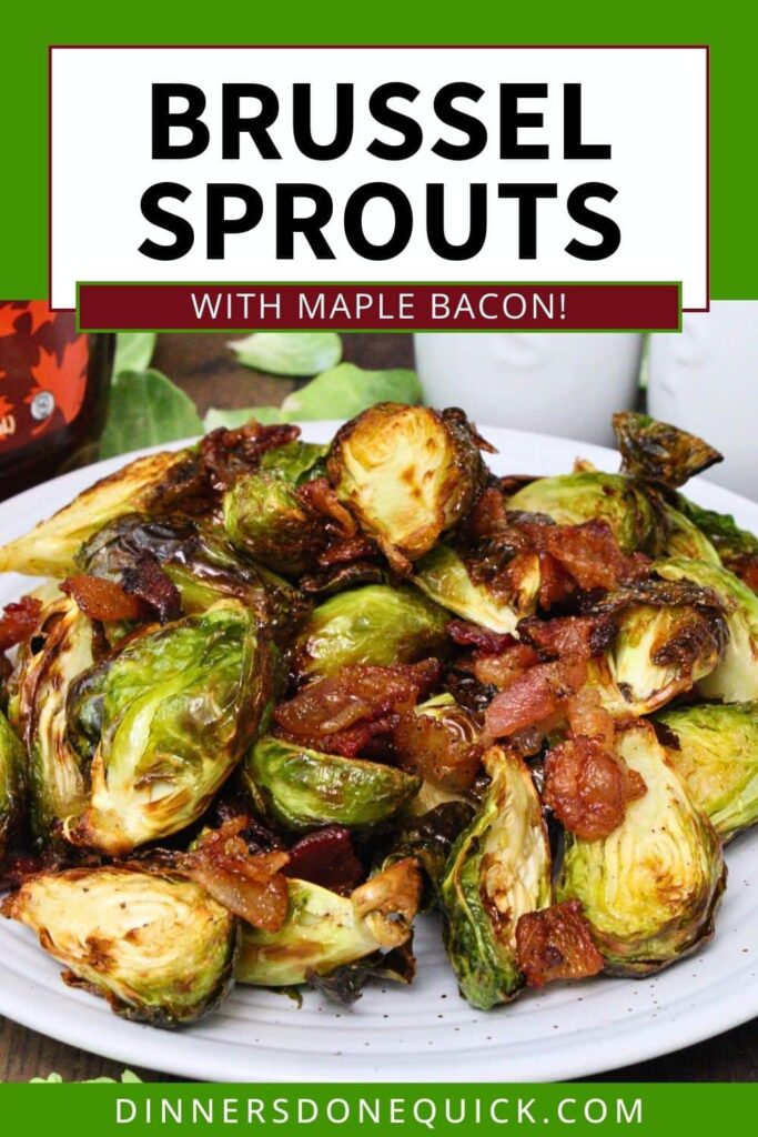 air fryer brussel sprouts with maple bacon dinners done quick pinterest