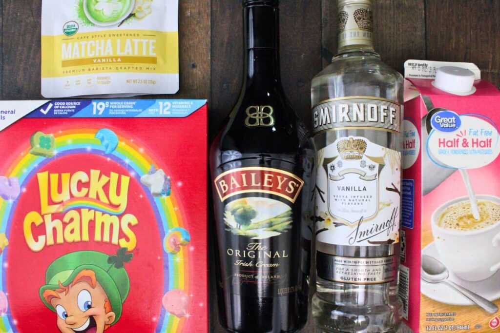 ingredients to make lucky charms martini