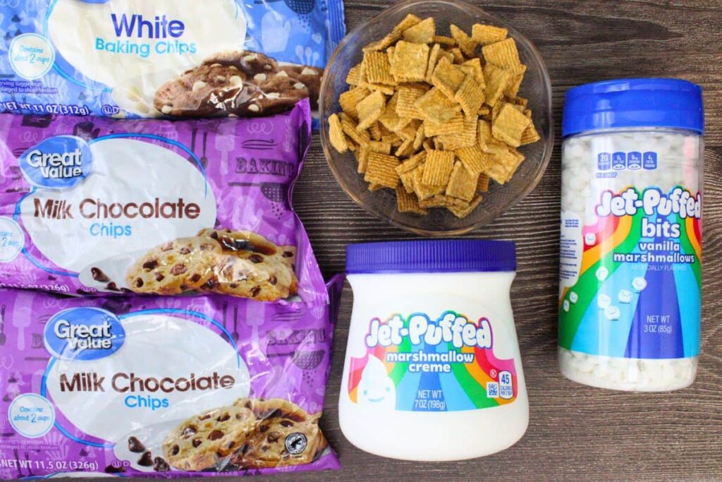 ingredients to make smores bark