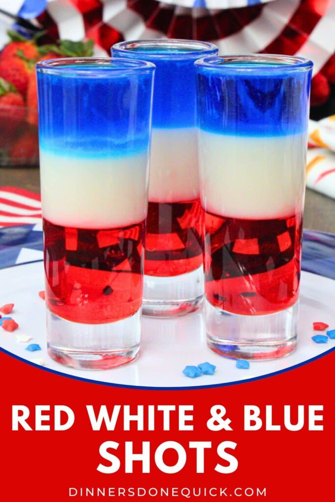 red white and blue shots recipe dinners done quick pinterest