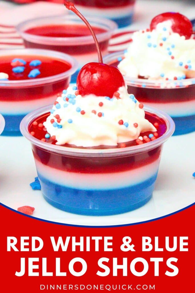 red white and blue jello shots recipe dinners done quick pinterest