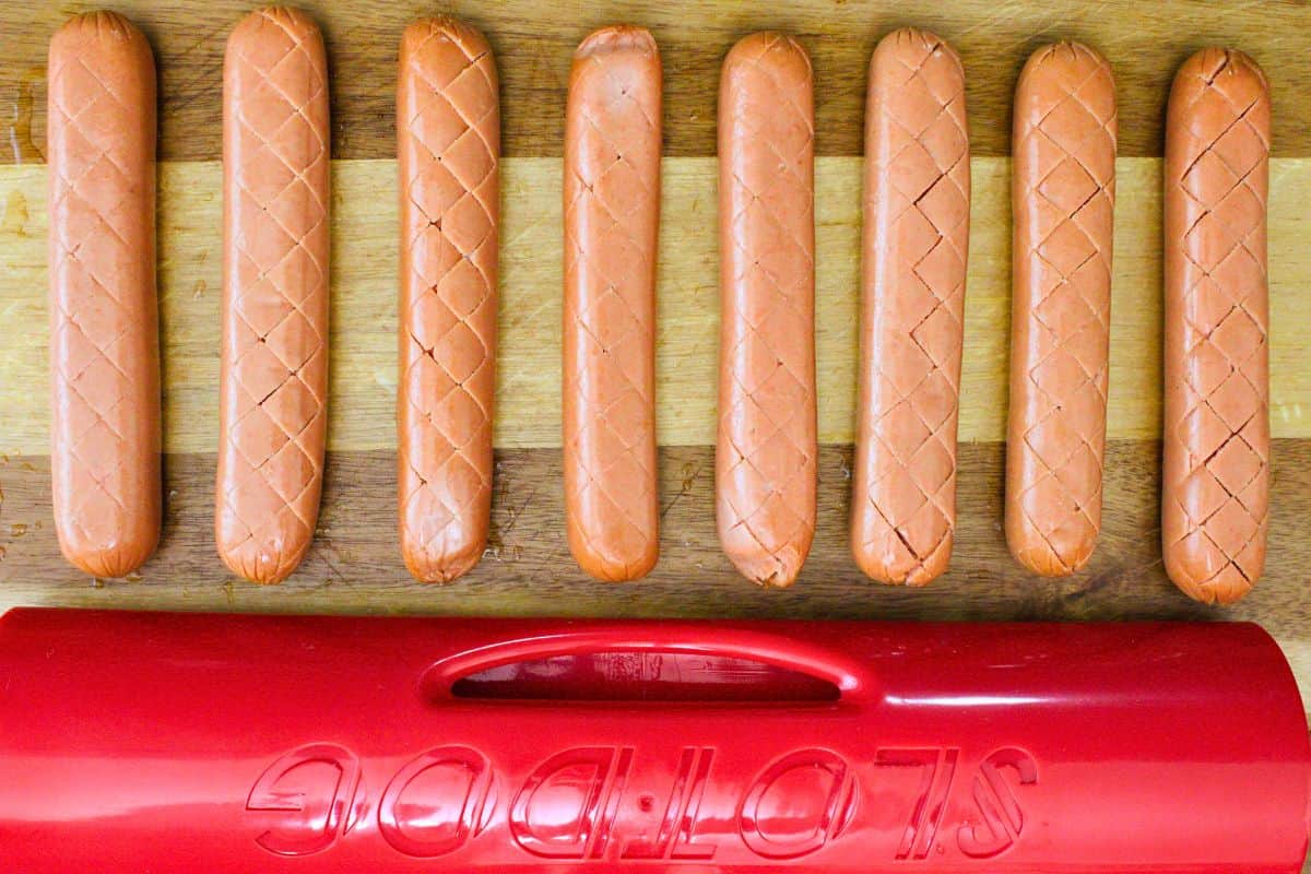 Hot Dog Pinecones: Fun BBQ Snack in the Air Fryer! - Dinners Done Quick