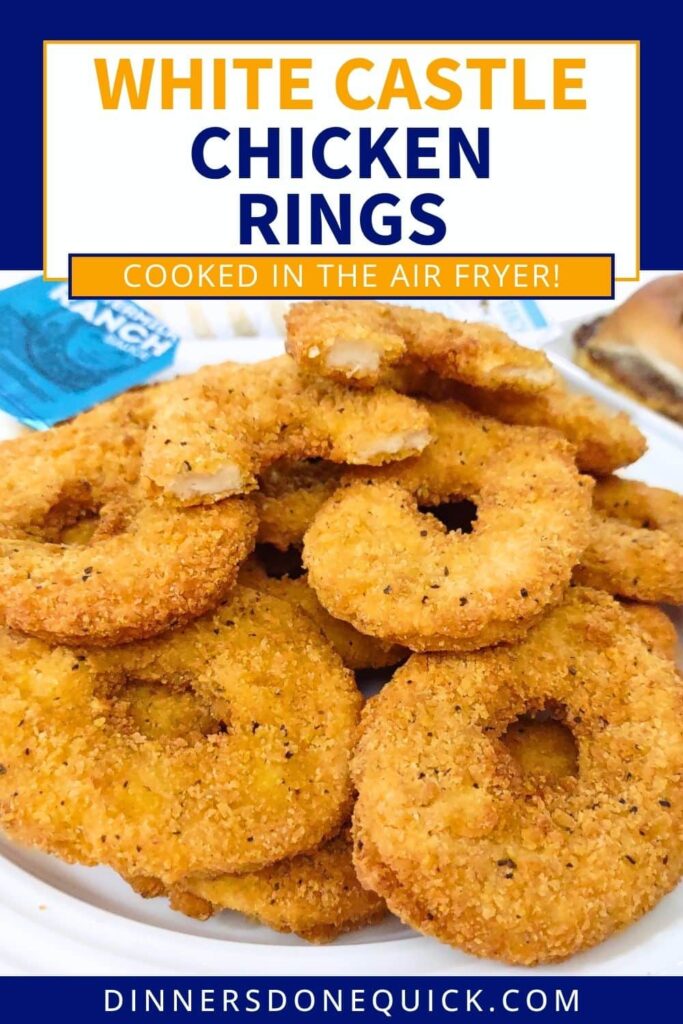 air fryer white castle chicken rings recipe dinners done quick pinterest