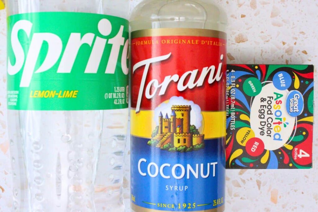 ingredients to make sonic ocean water