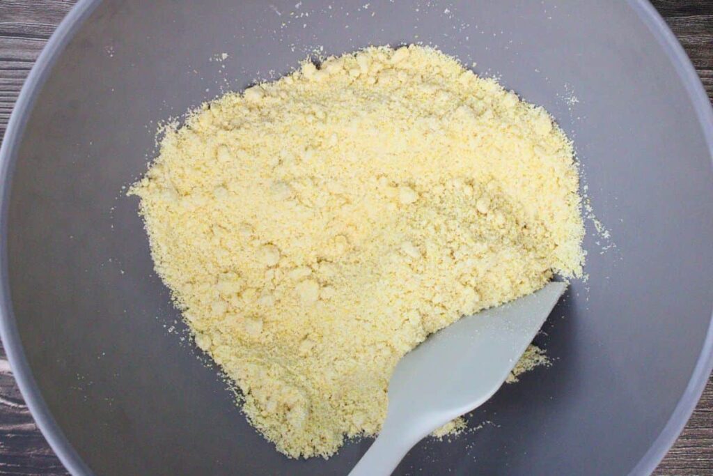 mix jiffy cornbread mix and sugar together in a bowl