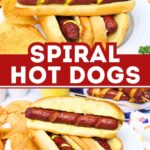 spiral hot dogs recipe dinners done quick pinterest