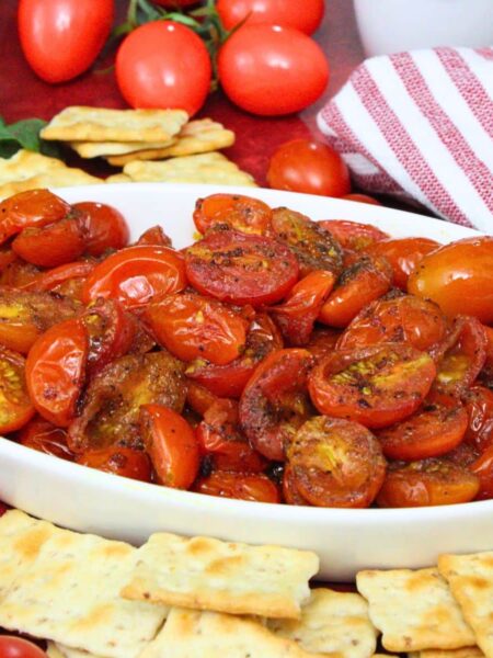 air fryer cherry tomatoes recipe dinners done quick featured image