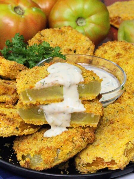 air fryer fried green tomatoes recipe dinners done quick featured image