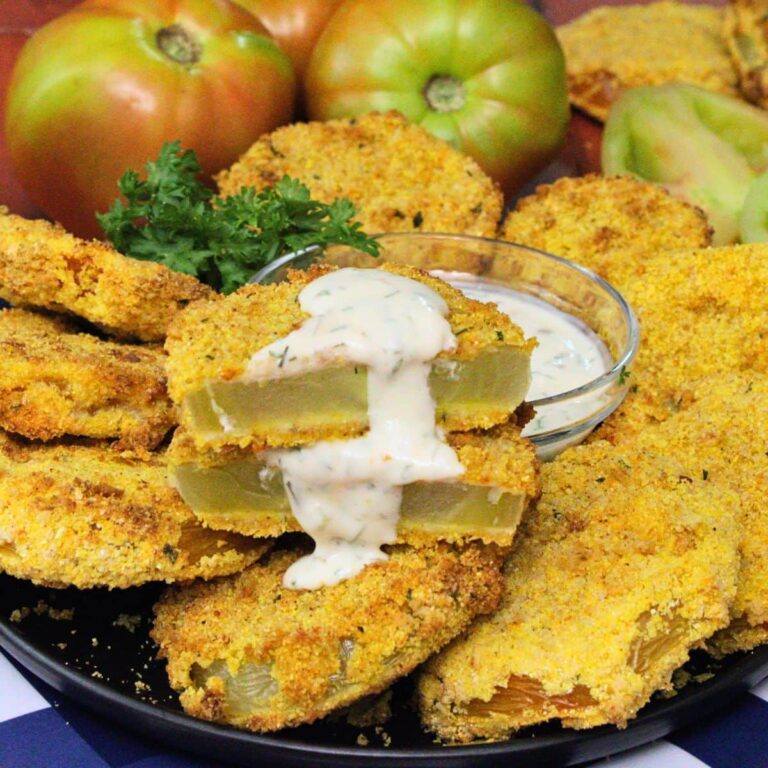 air fryer fried green tomatoes recipe dinners done quick featured image