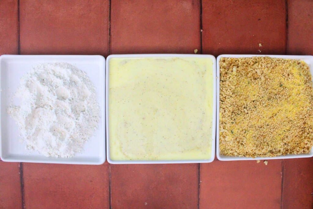 set up a dredging station for green tomatoes