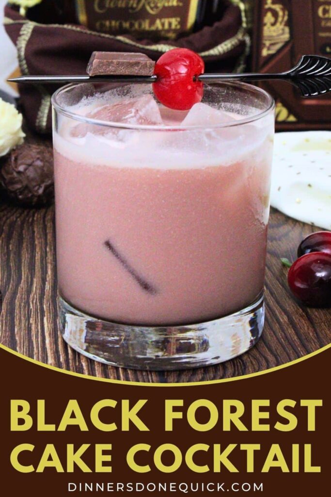 black forest cake cocktail recipe dinners done quick pinterest