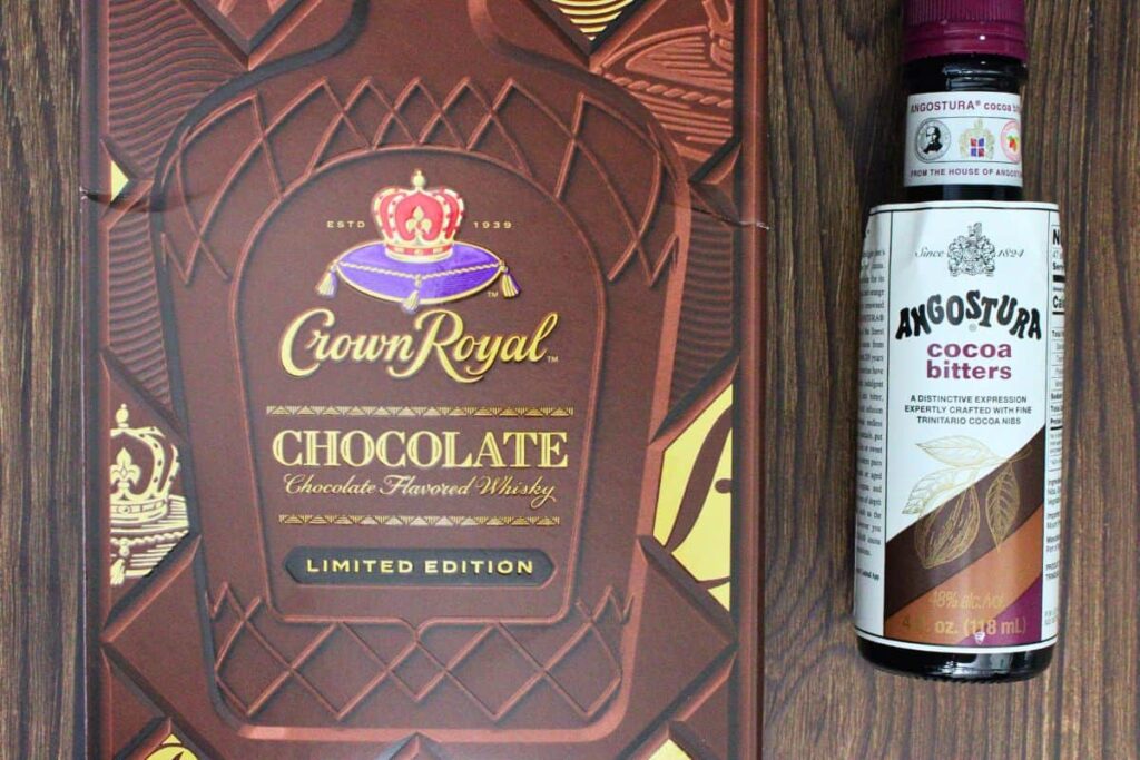 ingredients to make chocolate old fashioned
