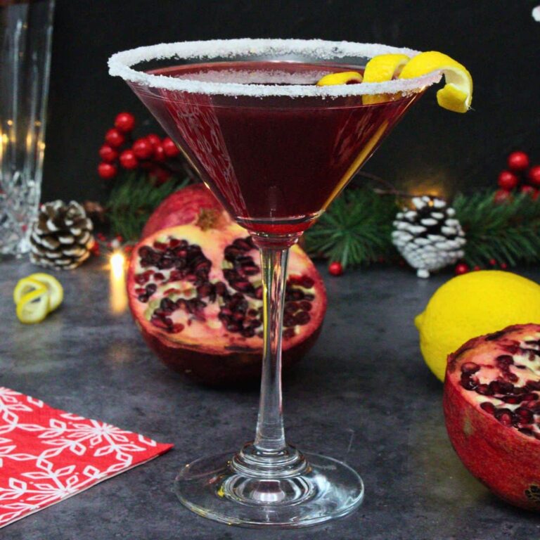 pomegranate lemon drop martini recipe dinners done quick featured image
