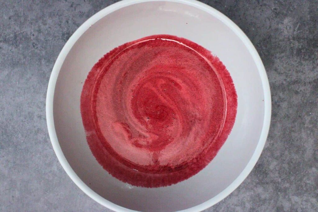 blend fresh blackberries with agave syrup and lime juice