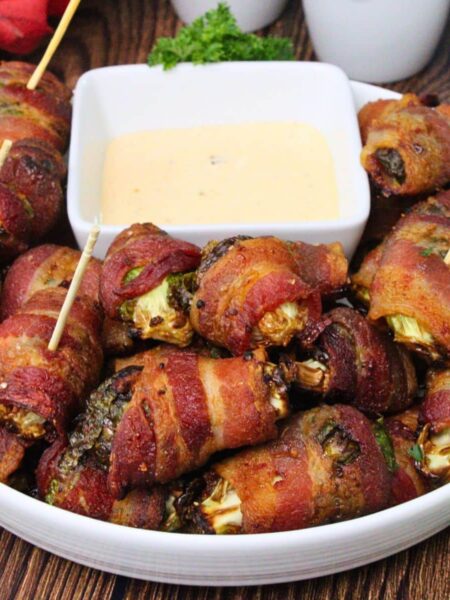 air fryer bacon wrapped brussel sprouts recipe dinners done quick featured image