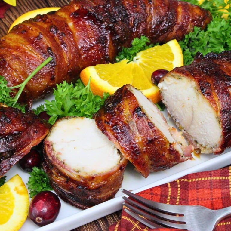 bacon wrapped turkey tenderloin recipe dinners done quick featured image