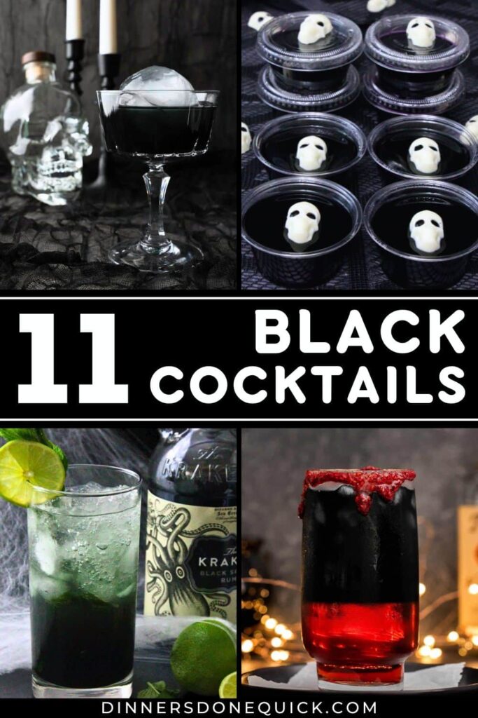 best black cocktails recipes dinners done quick pinterest