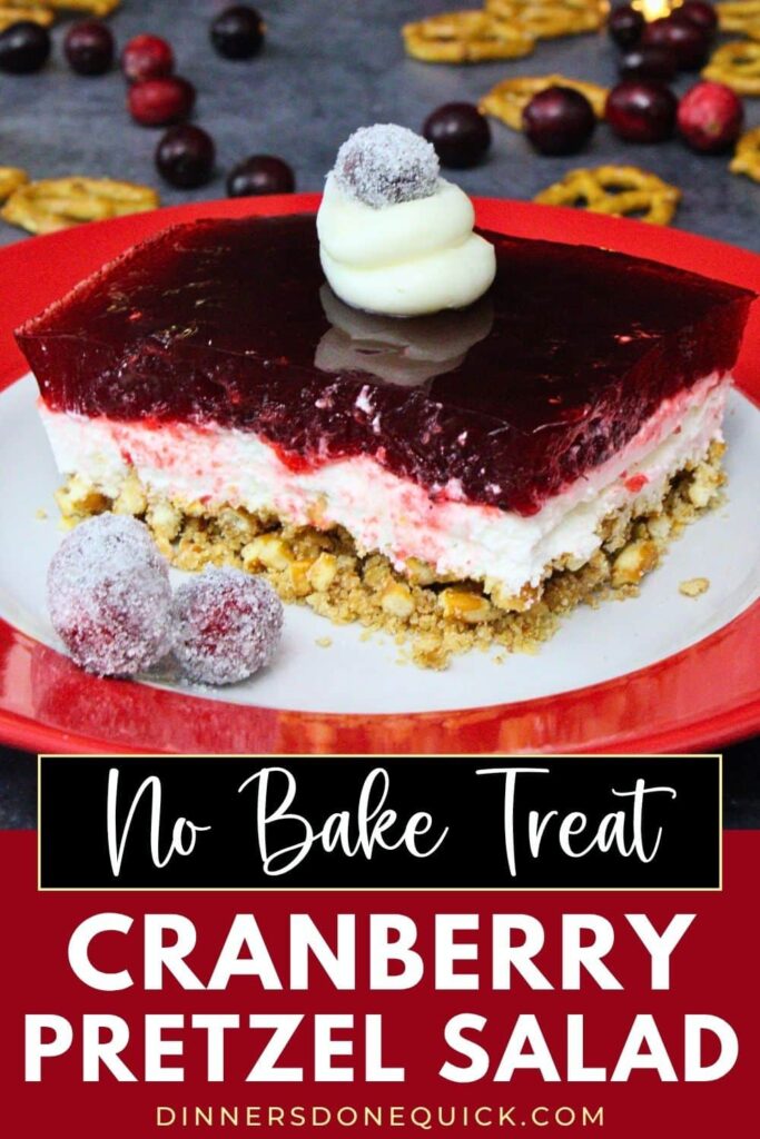 cranberry pretzel salad recipe dinners done quick pinterest
