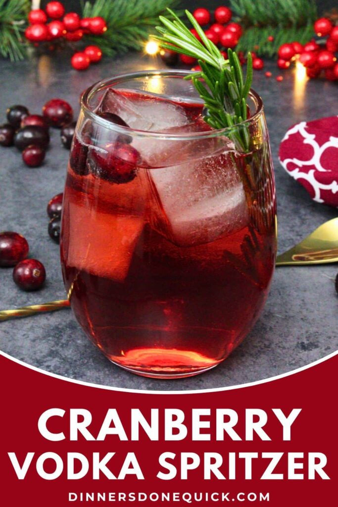cranberry vodka spritzer recipe dinners done quick pinterest