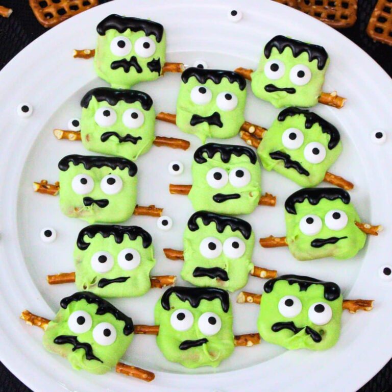 frankenstein pretzels recipe dinners done quick featured image