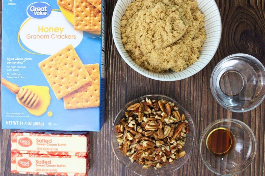 ingredients to make pecan pie bark