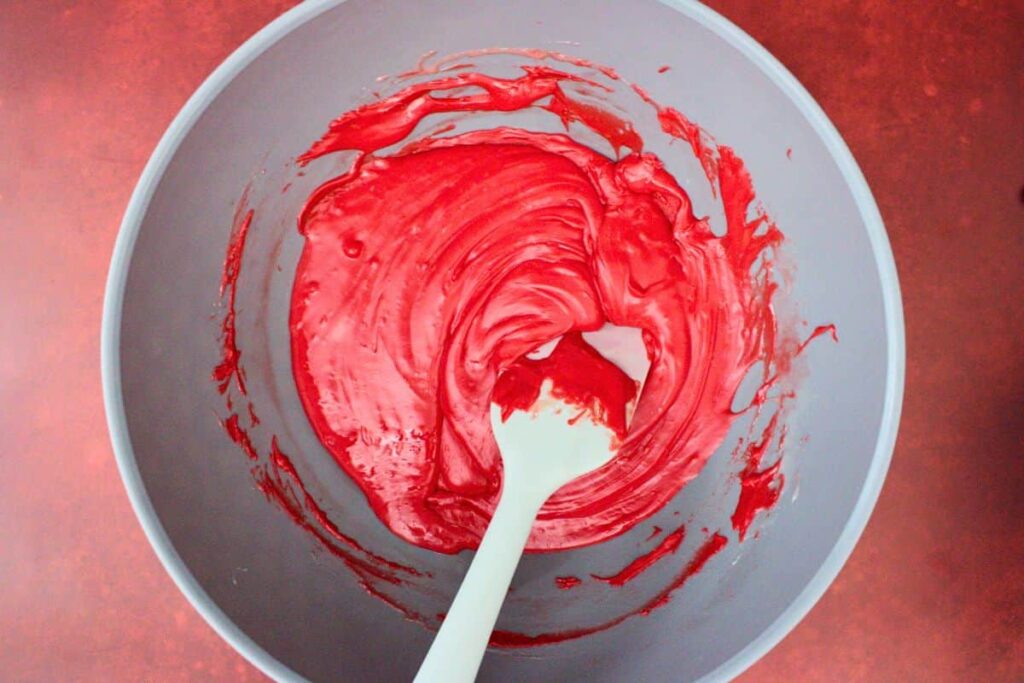 melt first layer of vampire fudge