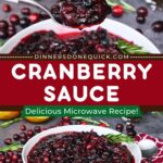 microwave cranberry sauce recipe dinners done quick pinterest