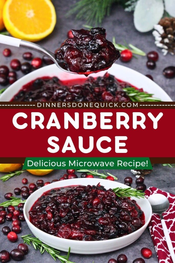 microwave cranberry sauce recipe dinners done quick pinterest