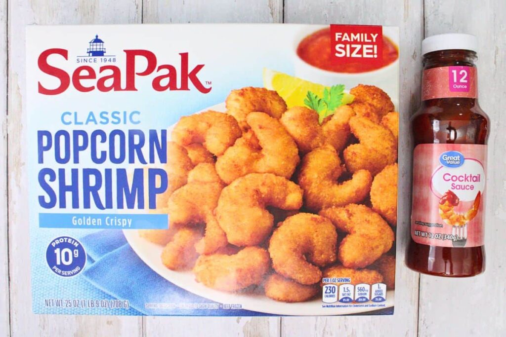 ingredients to make air fryer frozen popcorn shrimp