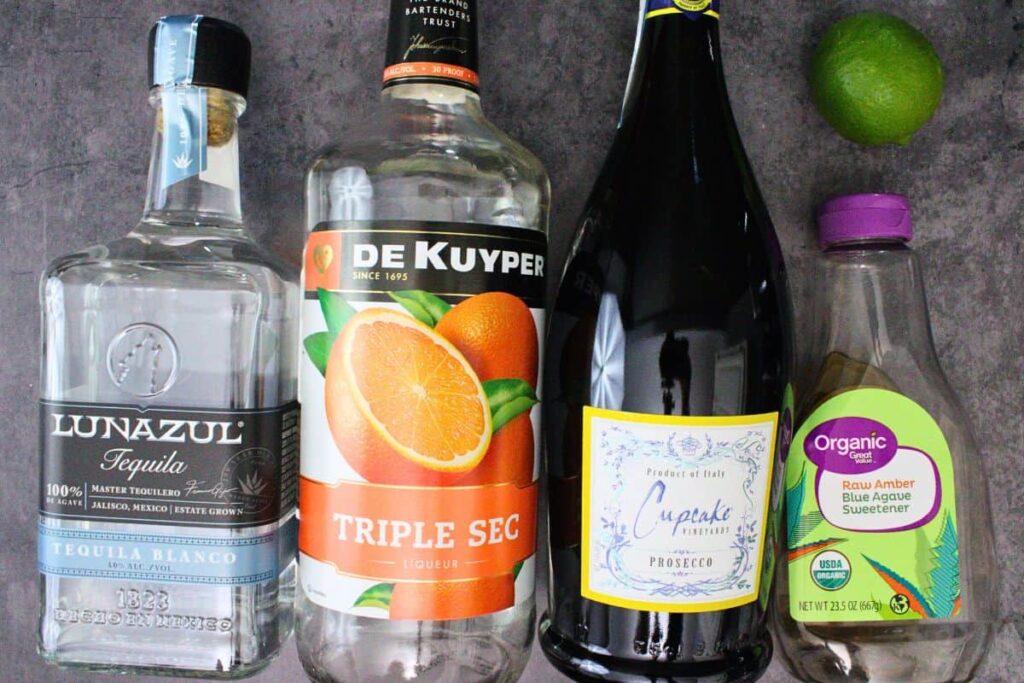 ingredients to make champagne margarita