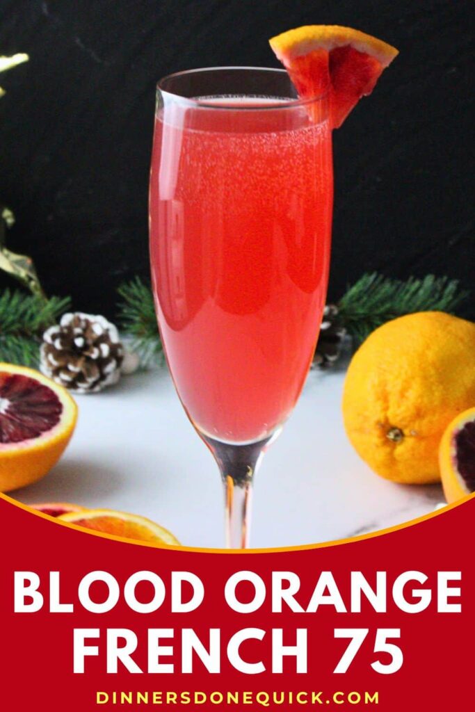blood orange french 75 recipe dinners done quick pinterest
