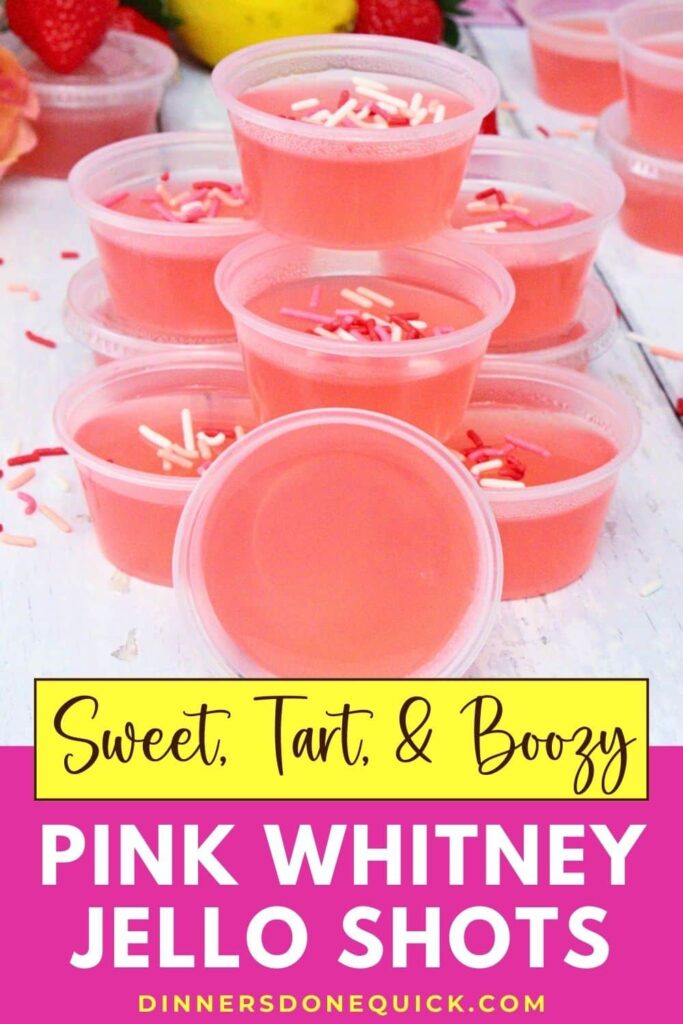 pink whitney jello shots recipe dinners done quick pinterest