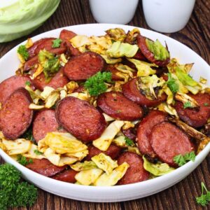 cabbage and sausage recipe dinners done quick featured image