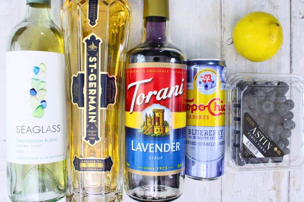 ingredients to make lavender sangria