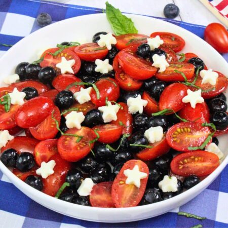 red white and blue caprese salad recipe dinners done quick featured image