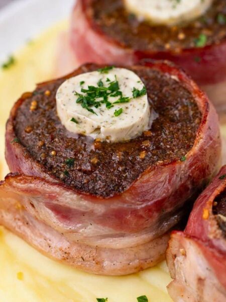 air fryer bacon wrapped filet dinners done quick featured image