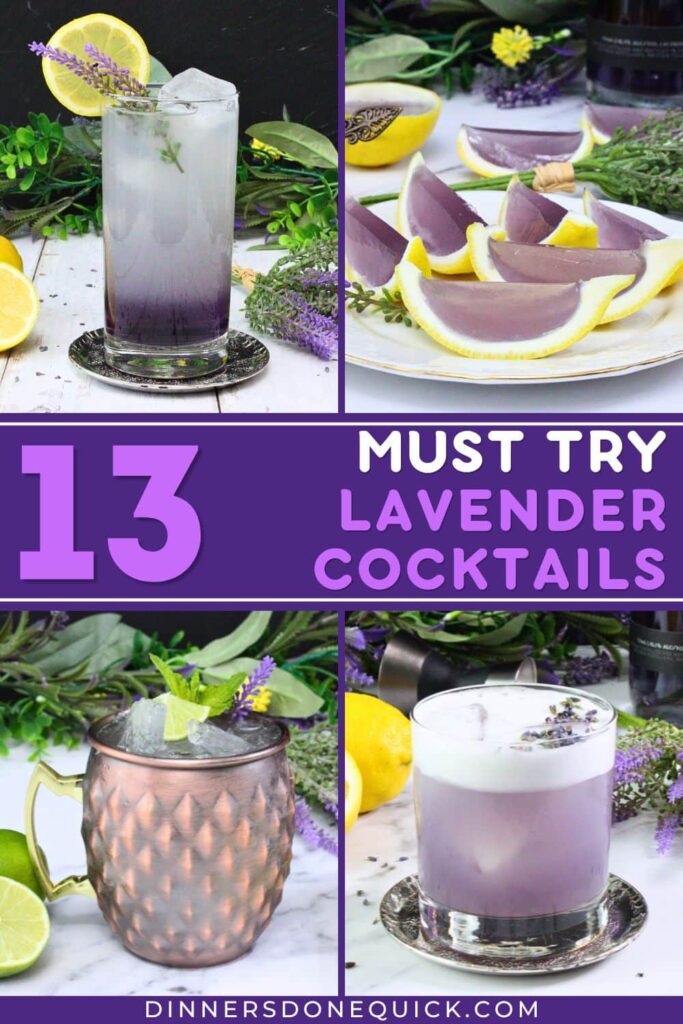 lavender cocktails recipes dinners done quick pinterest
