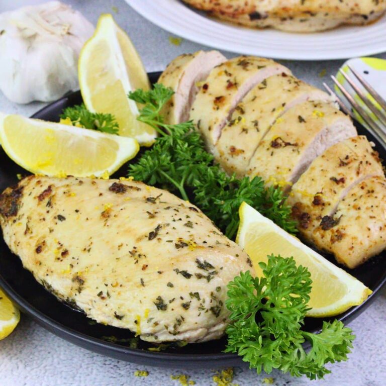 air fryer lemon garlic chicken breast recipe dinners done quick featured image