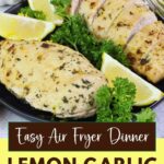 air fryer lemon garlic chicken breast recipe dinners done quick pinterest
