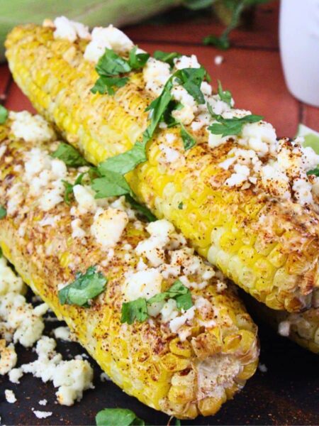 air fryer mexican street corn recipe dinners done quick featured image