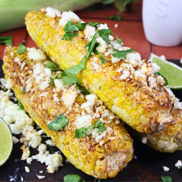 air fryer mexican street corn recipe dinners done quick featured image