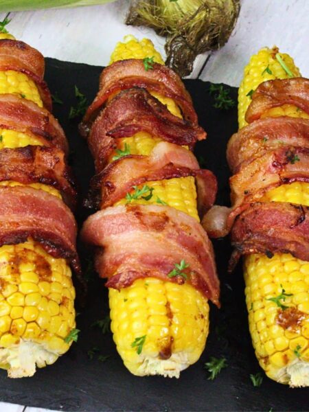 bacon wrapped corn on the cob recipe dinners done quick featured image