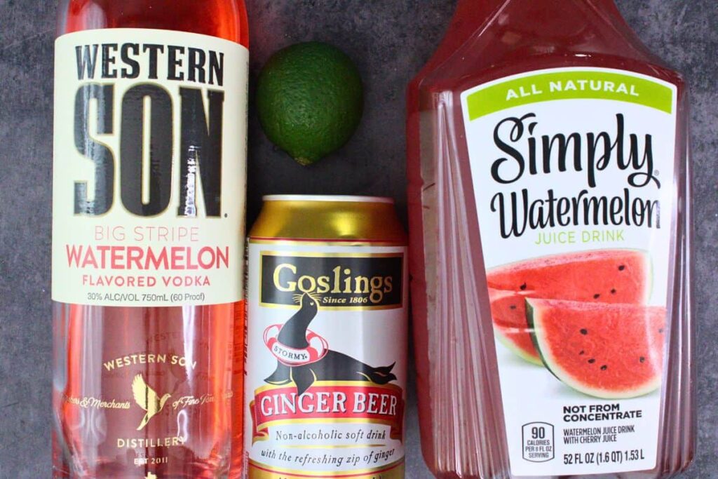ingredients to make watermelon mule